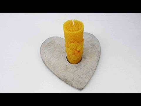Kerzenhalter aus Beton - Romantische Tischdeko