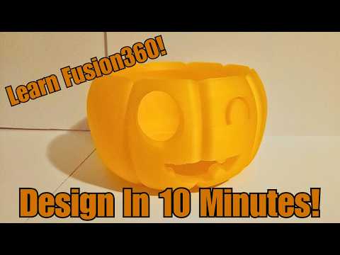 How To Make a Pumpkin Bowl. Fusion 360 Tutorial