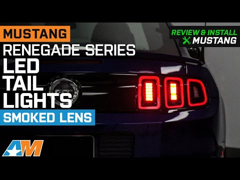 2010-2014 Mustang Renegade Series LED Tail Lights; Gloss Black Housing Review & Install