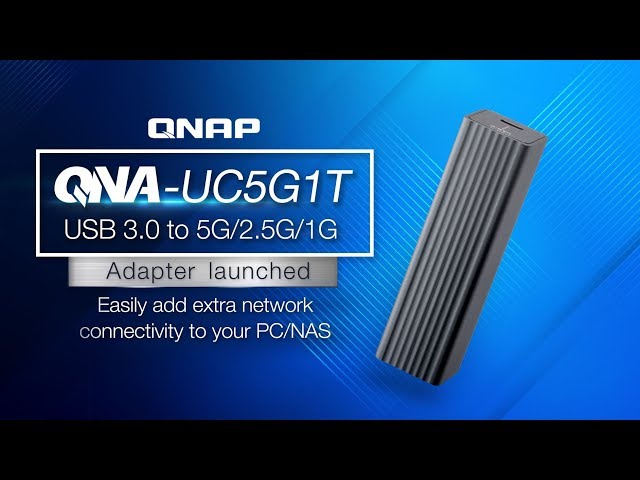 Qnap Adaptador de USB 3.0 a 5GbE video