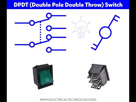 Working of DPDT - Double Pole, Double Throw Switch