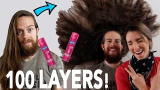 100 LAYERS OF HAIRSPRAY BEFORE CUTTING IT ALL OFF!!