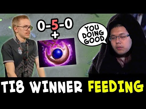 TI8 winner FEEDING after double mid — Topson goes full Chappie