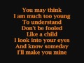 Let me Be your angel - TIffany Evans -Lyrics on screen