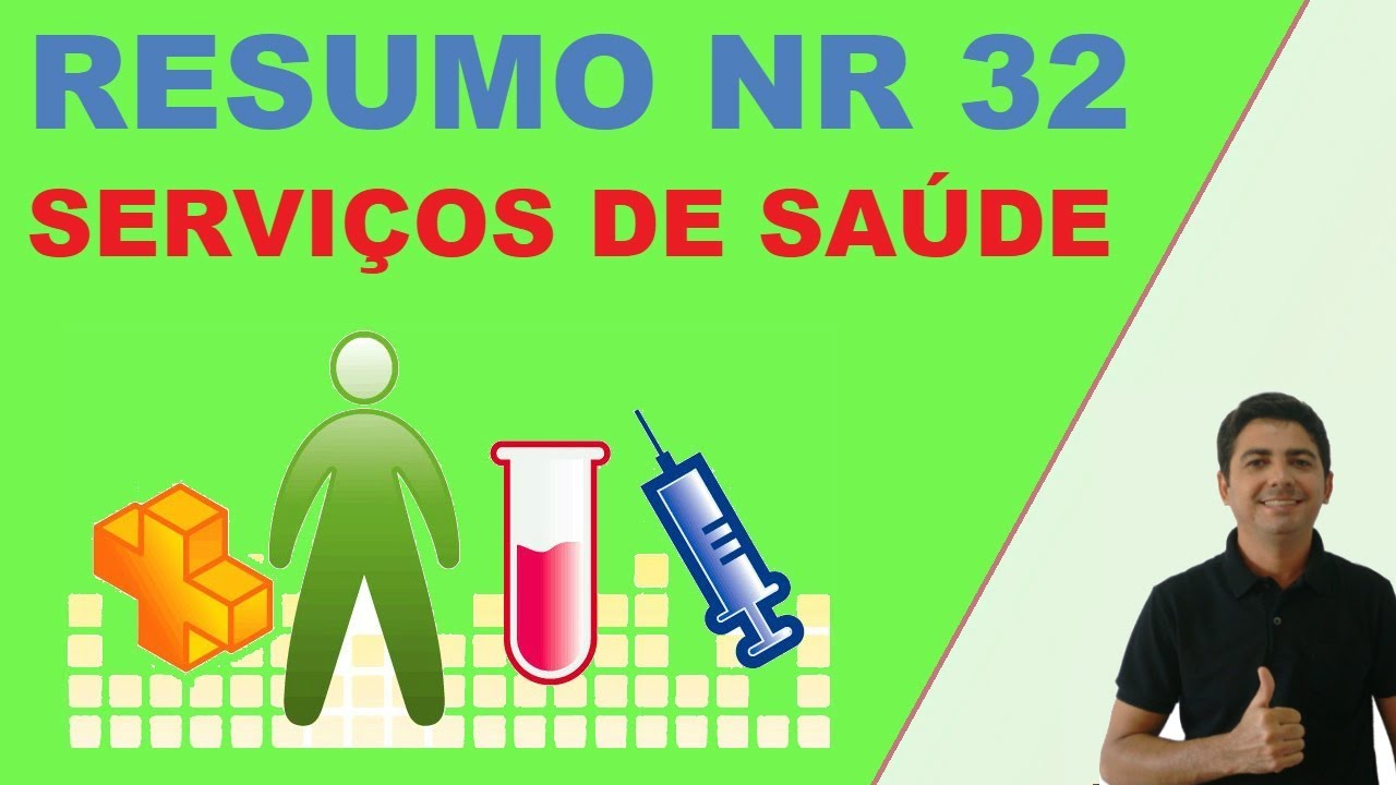 RESUMO Esquematizado NR 32 -  Segurança e Saúde no Trabalho em Estabelecimentos de Saúde