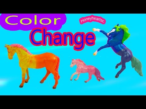 Breyer COLOR CHANGE Horses DIY Paint Craft Fun Honeyheartsc Video