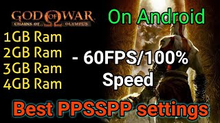 Download lagu Best PPSSPP settings of GOD OF WAR CHAINS OF OLYMPUS | ULTRA SMOOTH   60FPS | 100% WORKING ✔️ mp3