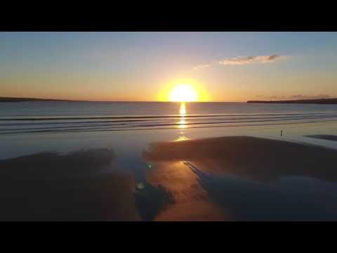 Sunset at Lahinch to the music of Liscannor Bay