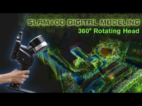 Slam100| City Digital Modeling 360° Rotating Head Handheld Survey Laser Scanner