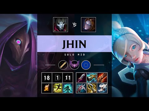 Jhin Mid vs Orianna - EUW Master Patch 25.20