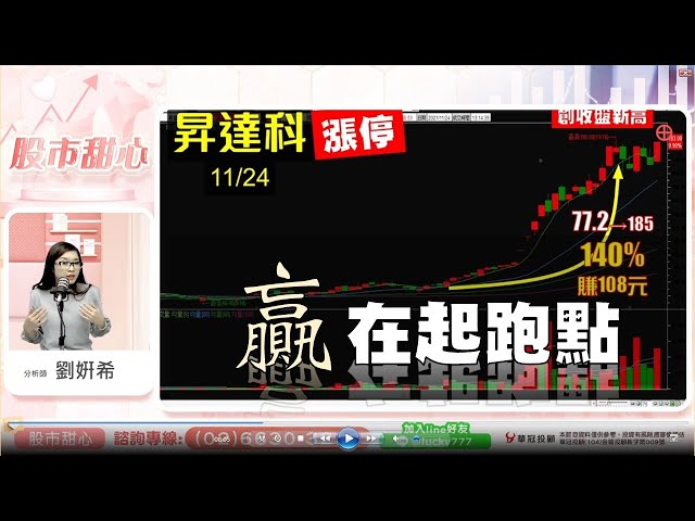 1124 - 昇達科140%／贏在起跑點