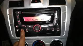 How to enter Ford Figo key code, Ford vehicle key code in dashboard music system not working