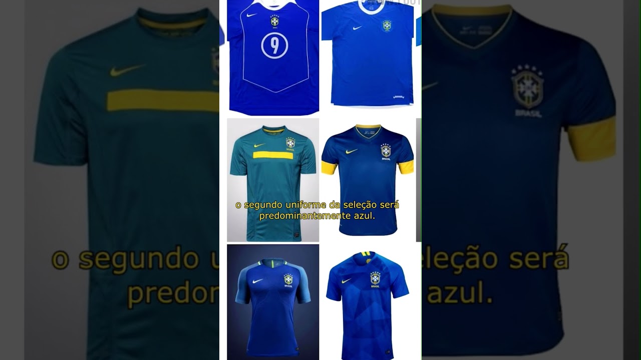 VAZOU o novo uniforme da seleção brasileira para a Copa do Mundo de 2022, no Qatar 🇶🇦 #futebol