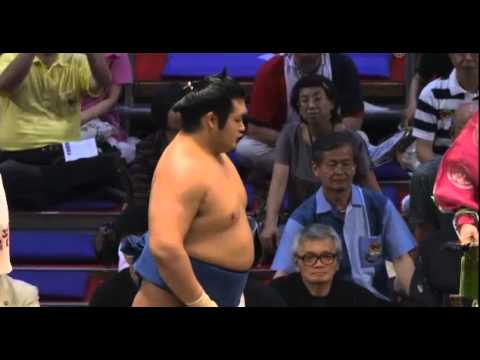 Chiyonokuni vs Asasekiryu Day 12 Sumo Nagoya Basho July 2014