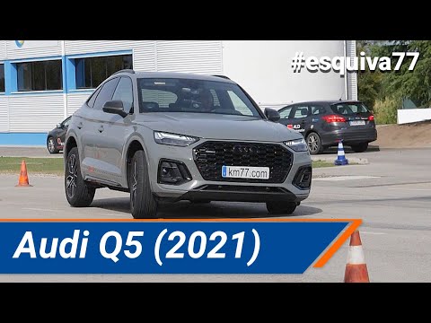 Audi Q5 Sportback 2022 – Maniobra de esquiva (moose test) y eslalon | km77.com