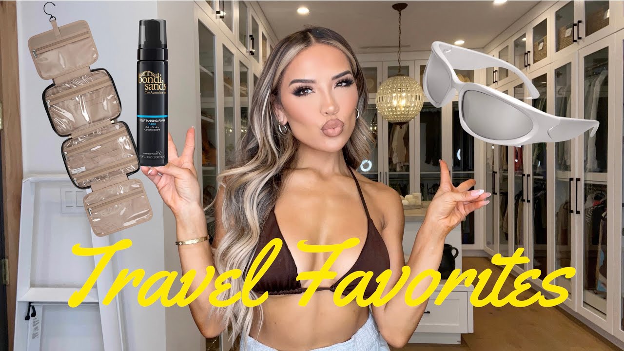SUMMER TRAVEL ESSENTIALS| tanning routine, target and amazon favorites