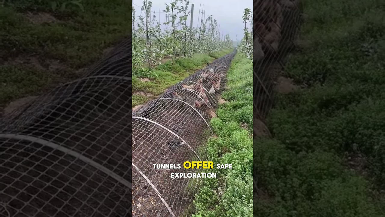 How Chicken Tunnels (Chunnels) Keep Your Flock Safe & Your Garden Thriving #Chickens #BackyardFarmin