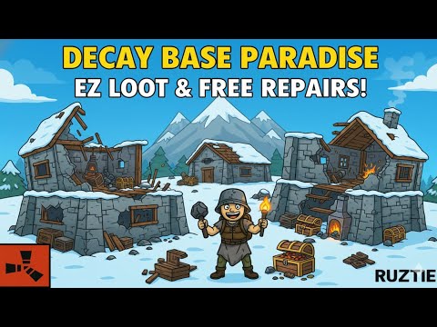 ALMOST 100 SUBS! | 3K Hour Noob Finds DECAY BASE GOLD (Rust Solo Grind)