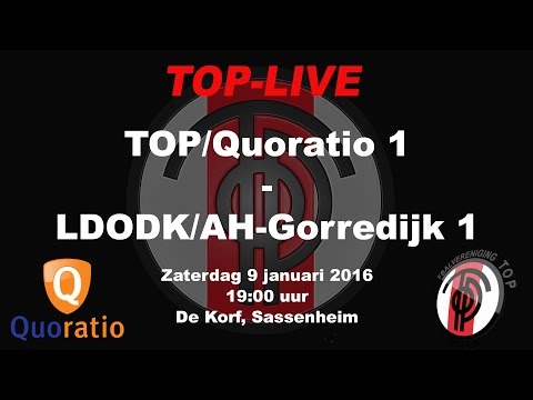 TOP/Quoratio 1 tegen LDODK/AH-Gorredijk 1, zaterdag 9 januari 2016