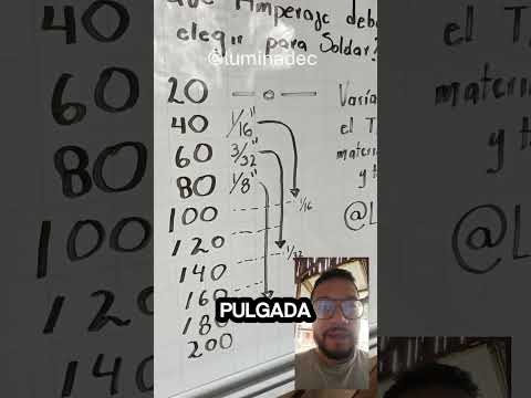 que amperaje usar para soldar ?