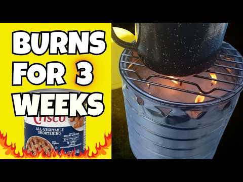 This Candle Stove Can Cook for 3 Weeks (Emergency Power Outage Stove)