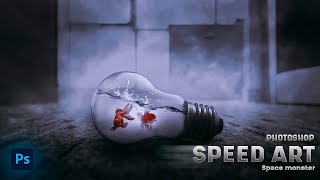 Fish inside the light bulb Photoshop Manipulation Tutorial