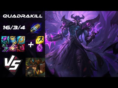 MID Kassadin vs Cassiopeia [QUADRAKILL] - EU Challenger Patch 14.5.1