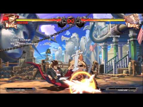 GGXrd 1.1- Slayer- Leo Charge Reversal Punishes