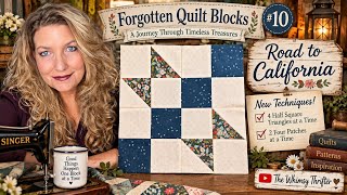 The Road to California Quilt Block, Beginner Friendly!