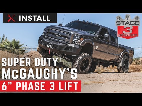 2011-2016 F350 McGaughys 6\" Phase 3 Lift Kit w/ Shocks