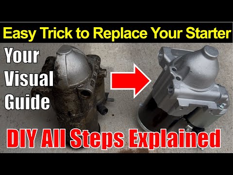 Easy Trick To Replace Starter by Yourself • GM 5.3L & 6.2L Engine • Chevy GMC • 2014 - 2020