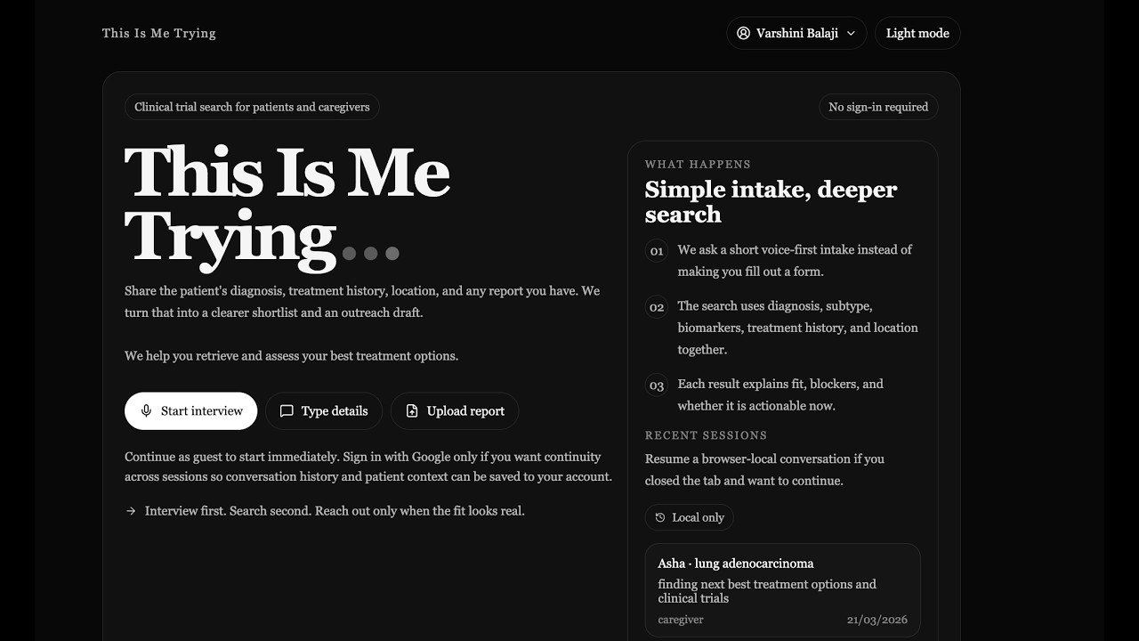 thisismetrying project preview