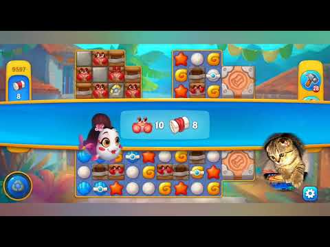 Fishdom 2022, no Boosters,  9597  level  -  прохождение без бустеров,  9597  уровень.