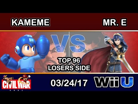 2GGC: Civil War - DNG | Kameme (Mega Man) Vs. RvL | Mr. E (Lucina) Top 96 Losers Side - Smash Wii U