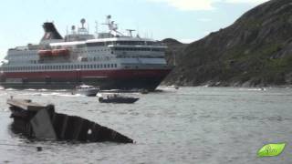 preview picture of video 'Hurtigruten i Bodø med NRK2'