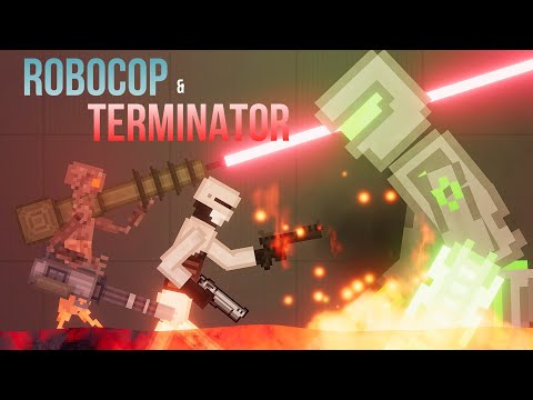 Robocop & Terminator vs Super Droid - People Playground 1.20