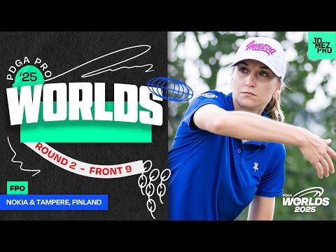 2025 PDGA Pro Worlds | FPO R2F9 | Blomroos, Mertsch, Saarinen, Turton | Jomez Disc Golf