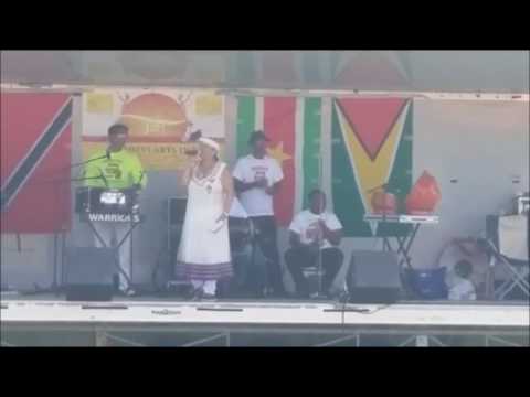 Mala Samaroo with Baithak Gana Warriors Naja Bodi