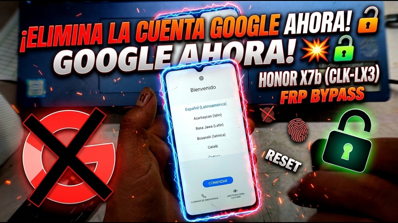 Como Quitar Cuenta de Google HONOR X7b CLK-LX3 | FRP Bypass Ultima Version/ PAGO