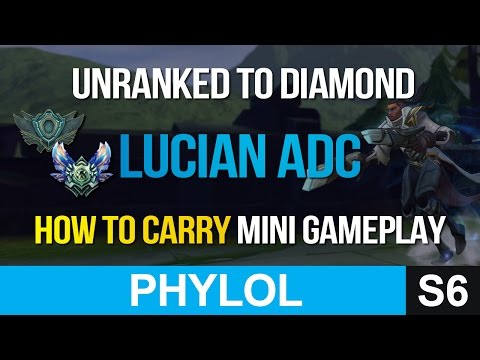 How to comeback and carry - Lucian UNRANKED to DIAMOND MINI Gameplay