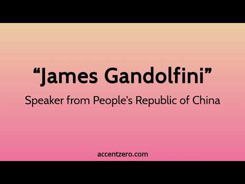 Pronounce "James Gandolfini" - Chinese accent vs. native U.S.