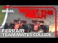 Vettel And Leclerc Collide! | 2019 Brazilian Grand Prix