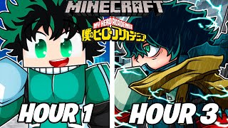 I Survived 24 HOURS in My Hero Academia Minecraft…