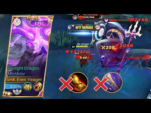 WTF DAMAGE!! Best Moskov 1 Hit Build & Emblem for Auto Win | MOSKOV BEST BUILD 2023 | MLBB