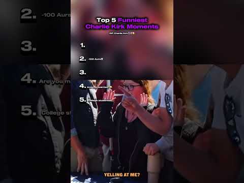 Top 5 funny Charlie Kirk moments ❤️