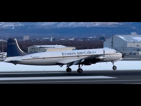 Runway 15 Takeoffs and Landings at Ted Stevens Anchorage International Airport