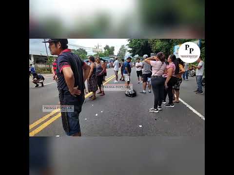 Cruce a Samayac bloqueado por vecinos de tres municipios