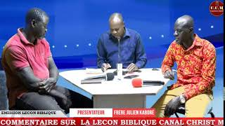 EMISSION LECON BIBLIQUE