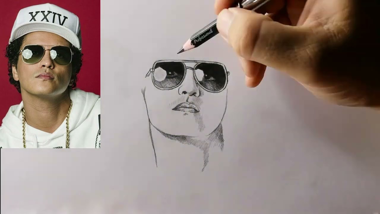 drawing bruno mars. dibujando #drawing #brunomars #tutorial