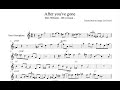AFTER YOU'VE GONE   BEN WEBSTER   CHORUS 1 OF SOLO   PERFORMED BY SERGE - Transcription - Part 1